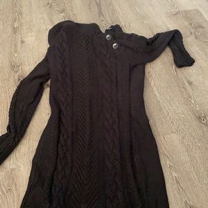 Black sweater dress